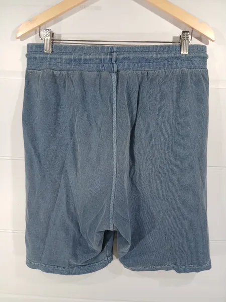 bermuda led moletom azul g