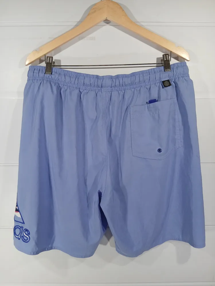 short adidas azul tamanho gg