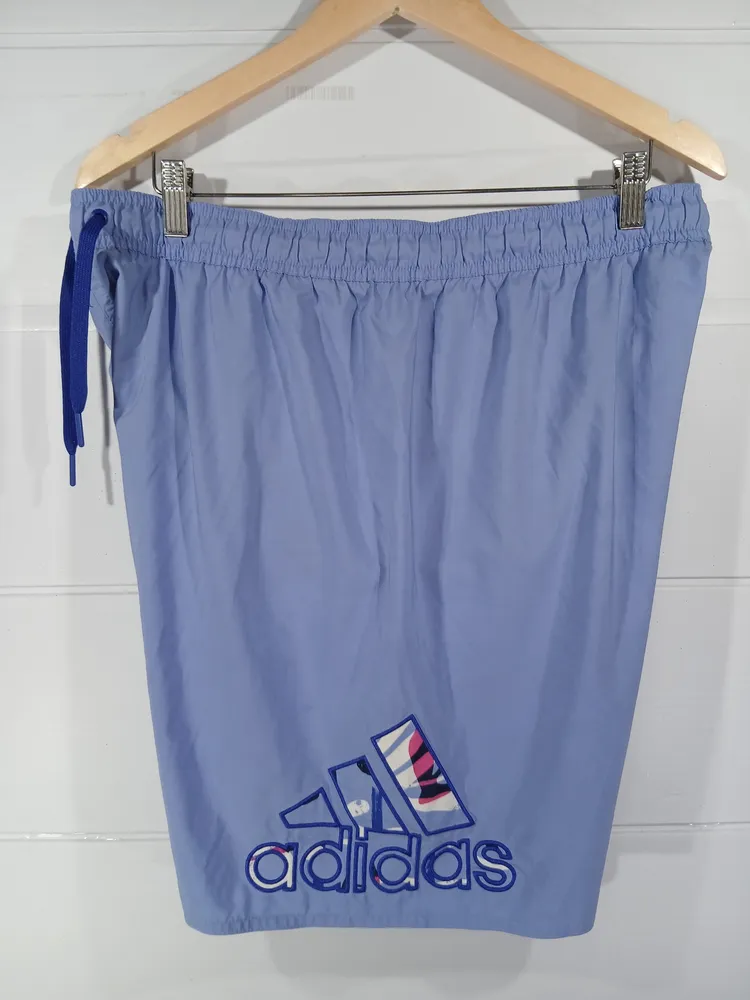 short adidas azul tamanho gg