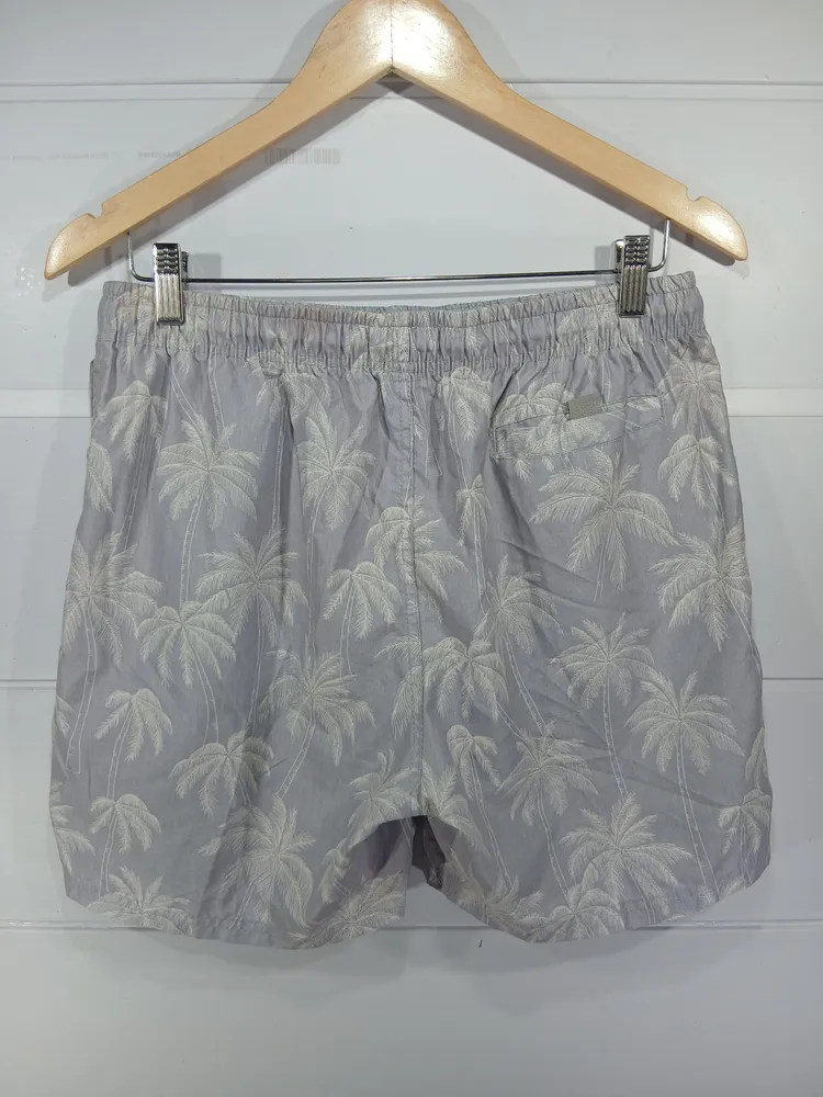 short clamber cinza estampado g