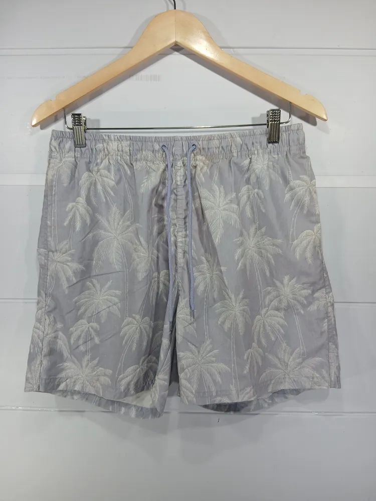 short clamber cinza estampado g