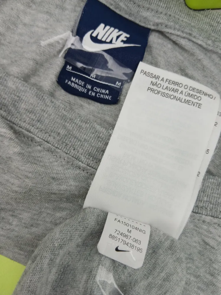 camiseta regata nike cinza m
