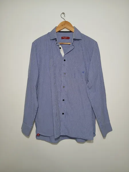 camisa social masculina timberland listrada m
