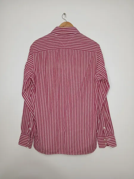 camisa social masculina tommy hilfiger listrada m