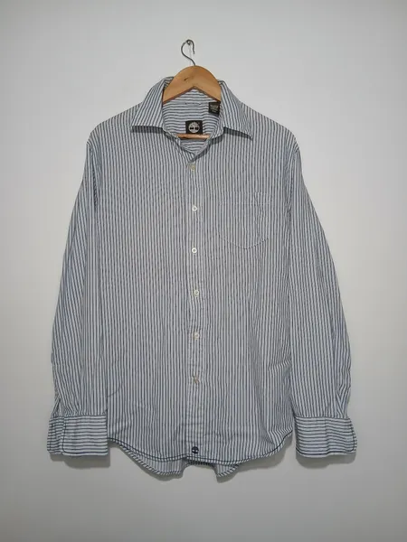 camisa social masculina timberland listrada m