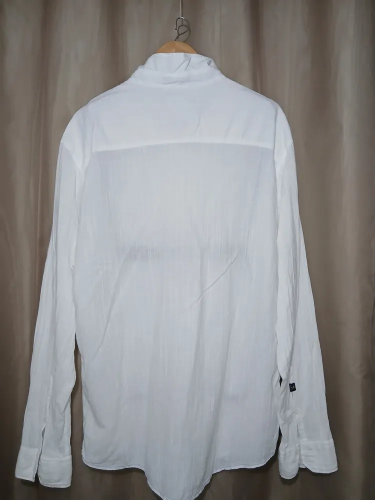 camisa social masculina vr branca gg