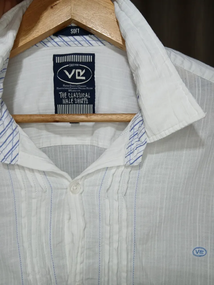 camisa social masculina vr branca gg