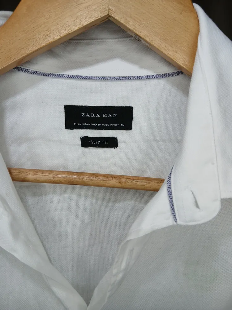 Camisa botão social masculina marca original zara man tam. p