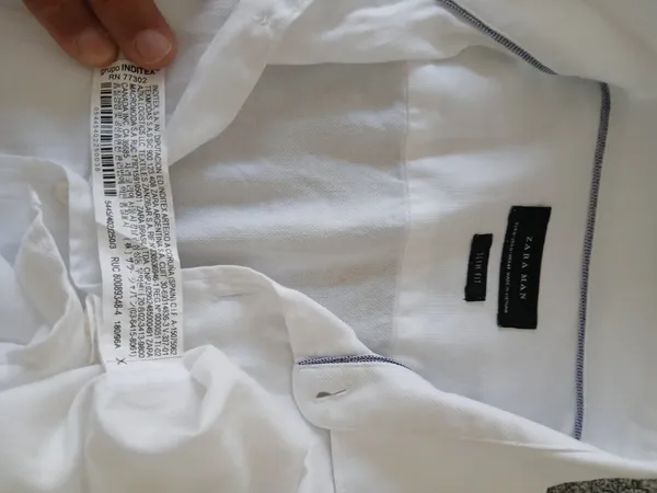 Camisa botão social masculina marca original zara man tam. p