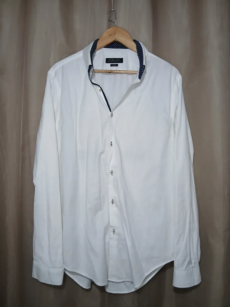 camisa social masculina zara man original tamanho g