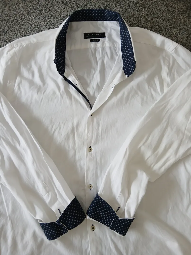 camisa social masculina zara man original tamanho g