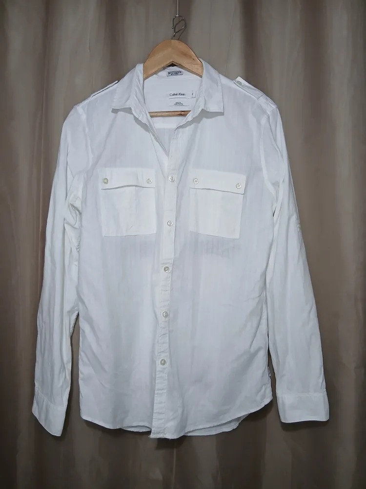 camisa social masculina calvin klein original tamanho m