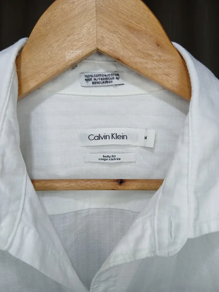 camisa social masculina calvin klein original tamanho m