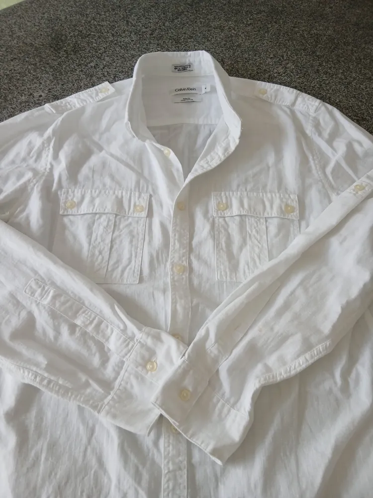 camisa social masculina calvin klein original tamanho m
