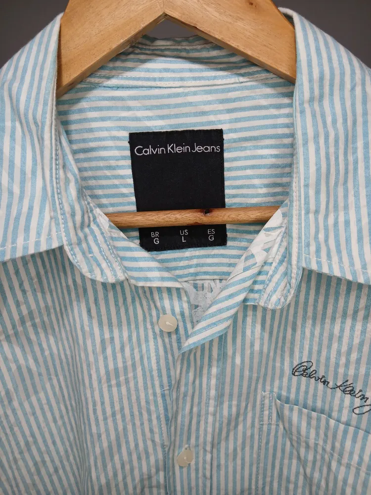 camisa social masc. calvin klein g