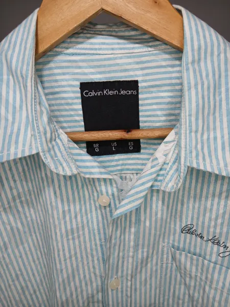 camisa social masc. calvin klein g