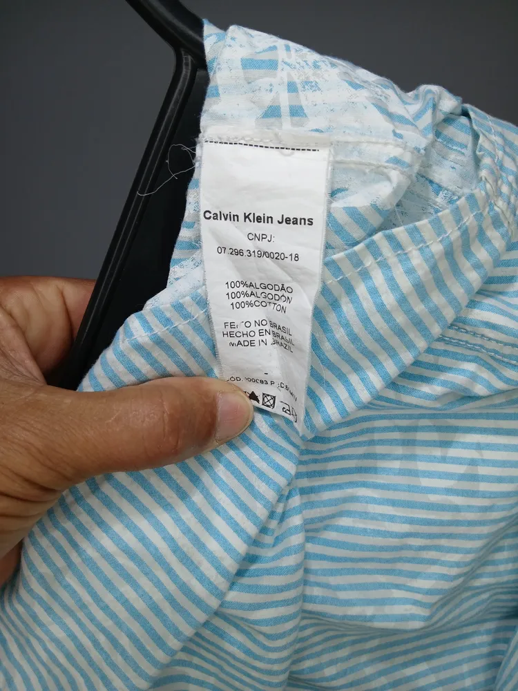 camisa social masc. calvin klein g