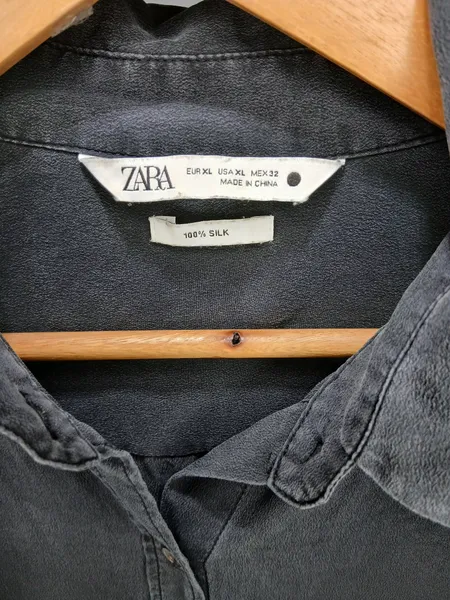 camisa social zara masculina preta g