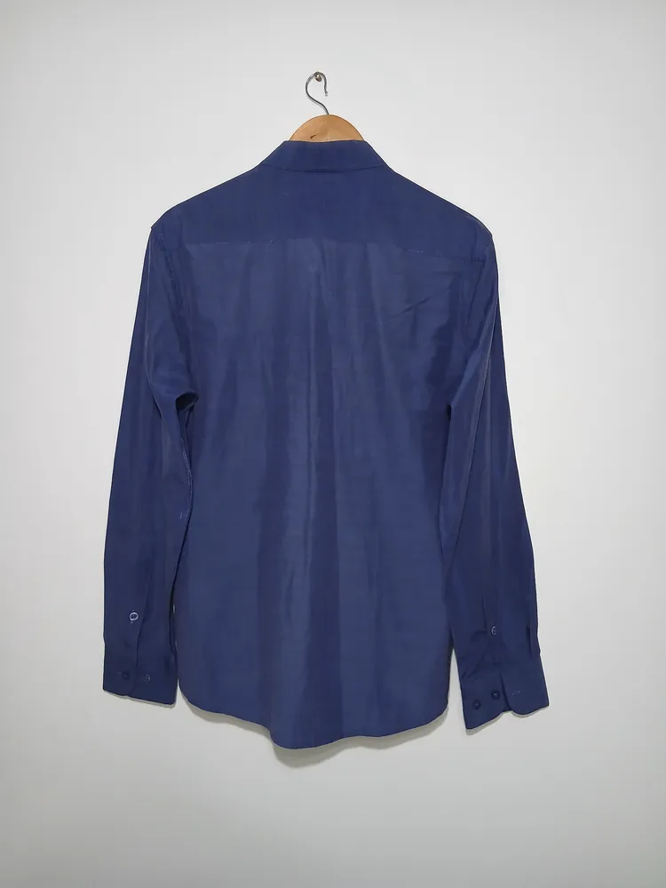 camisa social aramis slim fit azul g