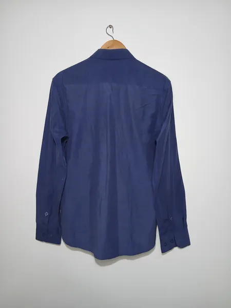 camisa social aramis slim fit azul g