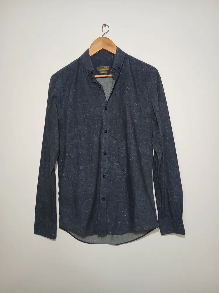 camisa social masculina marca zara man tamanho m