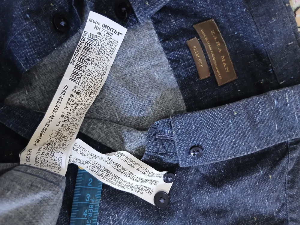 camisa social masculina marca zara man tamanho m