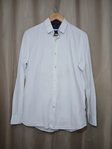 camisa social mas. marca preston field, tamanho 3 m