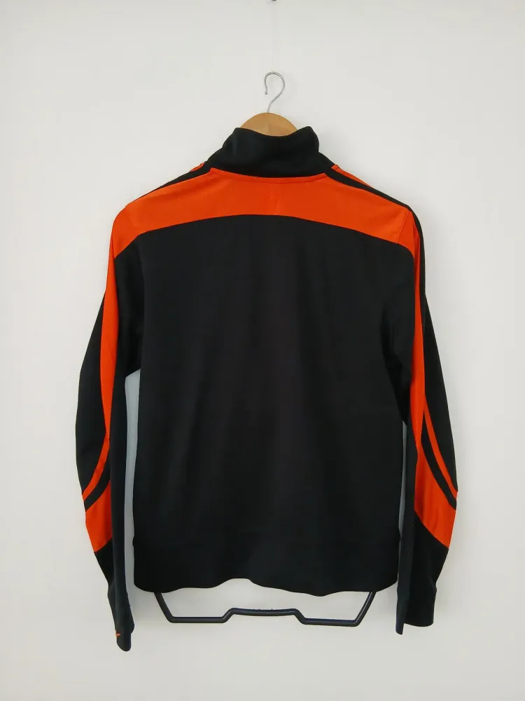 jaqueta nike unissex preta e laranja tamanho m