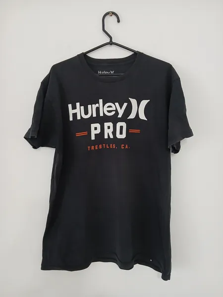 camiseta masculina hurley pro trestles preta gg