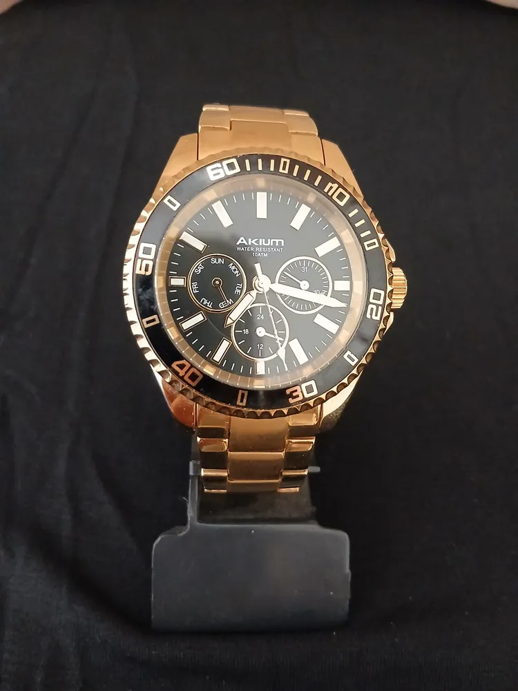 relógio masculino akium vivara dourado