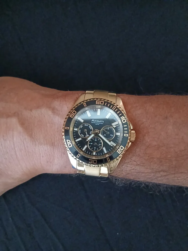 relógio masculino akium vivara dourado