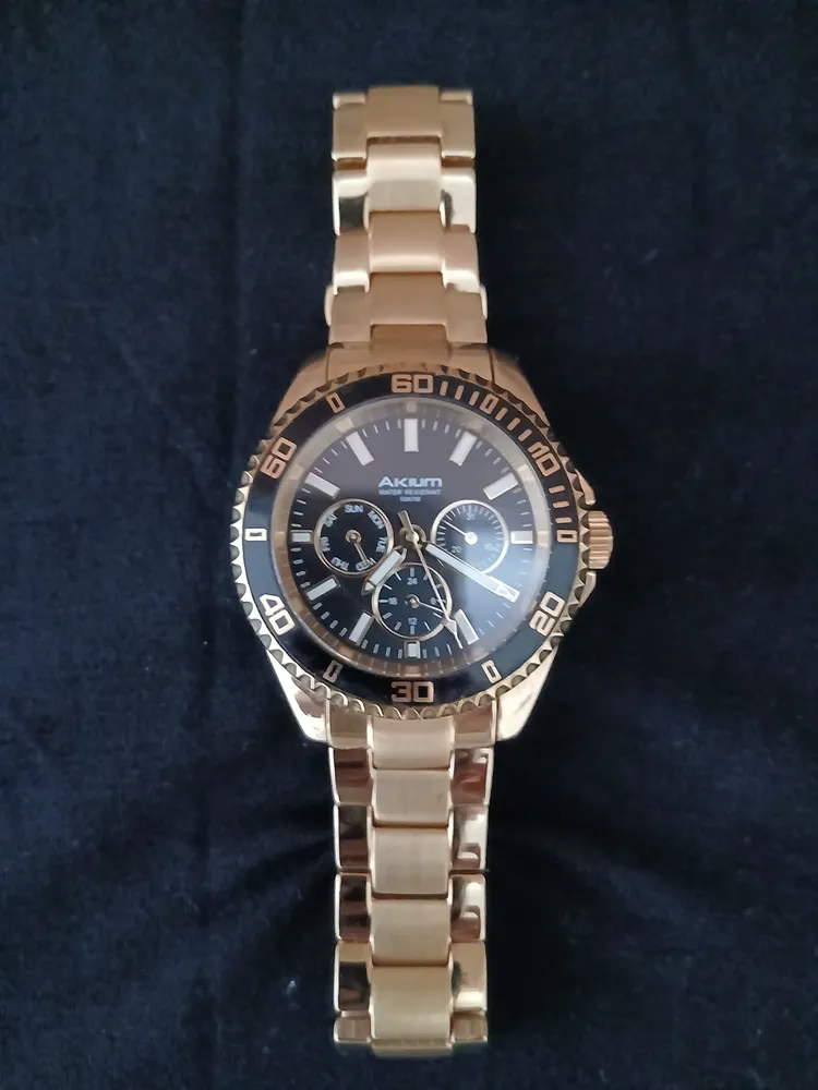 relógio masculino akium vivara dourado
