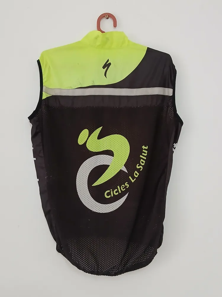 colete ciclismo corta vento ocaña cicles la salut m