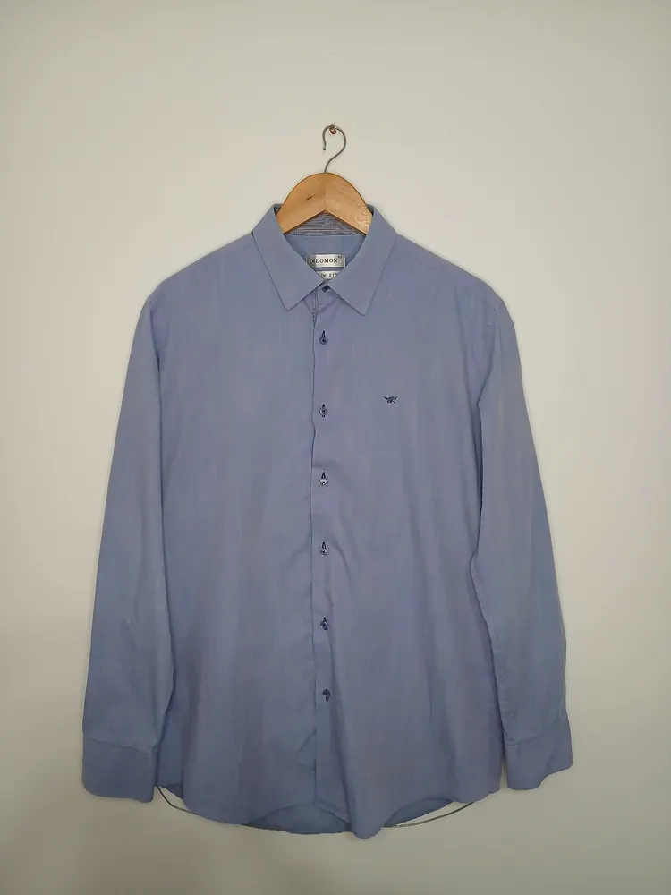 camisa social masculina dilomon slim fit 42