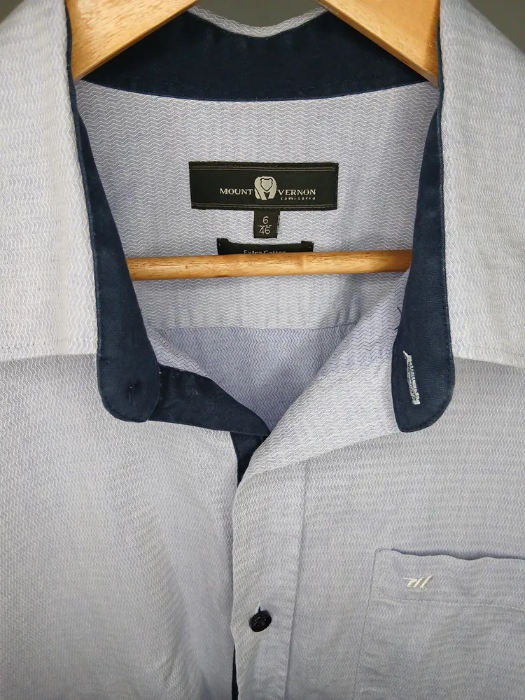 camisa social masculina mount vernon 46