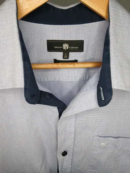 camisa social masculina mount vernon 46
