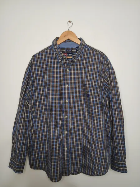 camisa social masculina chaps xadrez gg