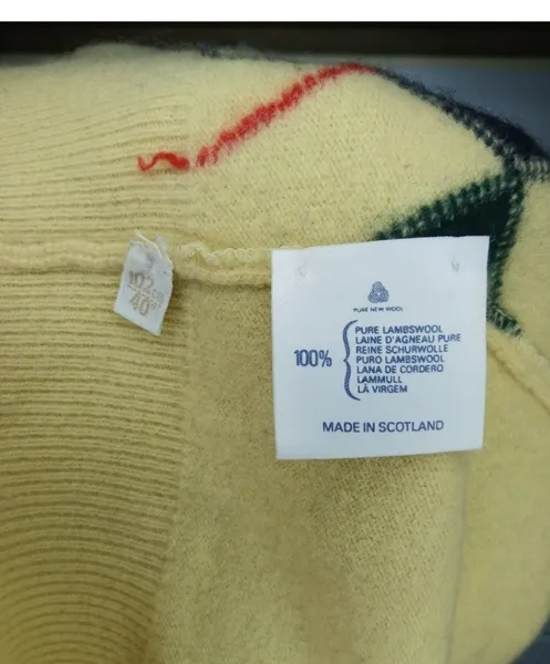 suéter pringle escocês amarelo tamanho p