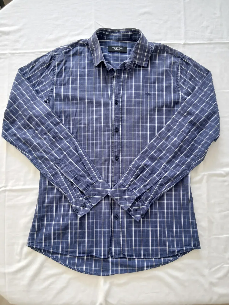 camisa social triton masculina tamanho m m xadrez