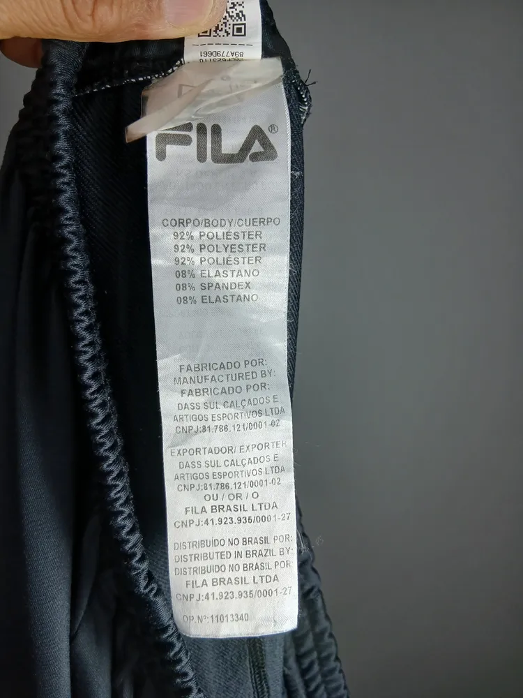 calça jogger fila esportiva preta g