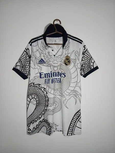 camiseta polo adidas real madrid dragão g