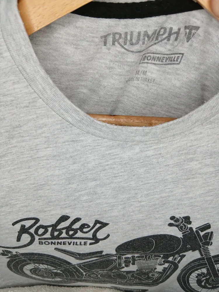 camiseta masculina inglesa triumph bobber tamanho m