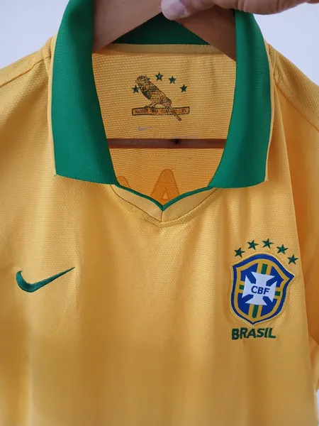 camisa polo nike dry-fit seleção brasileira tamanho g