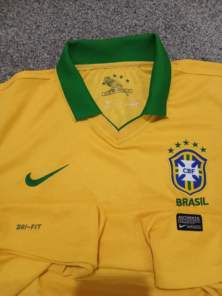 camisa polo nike dry-fit seleção brasileira tamanho g