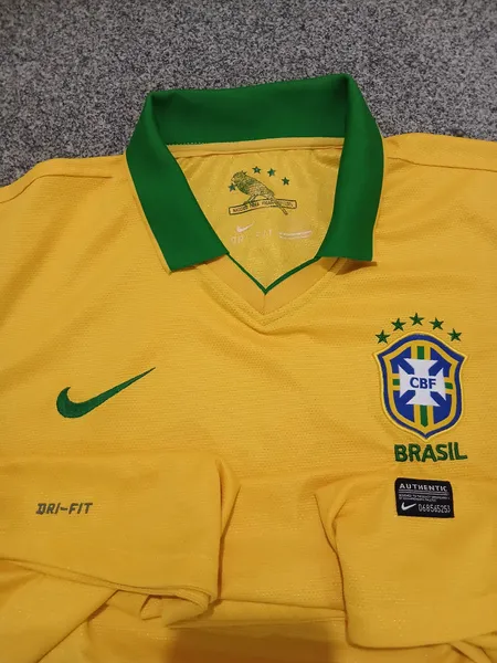camisa polo nike dry-fit seleção brasileira tamanho g