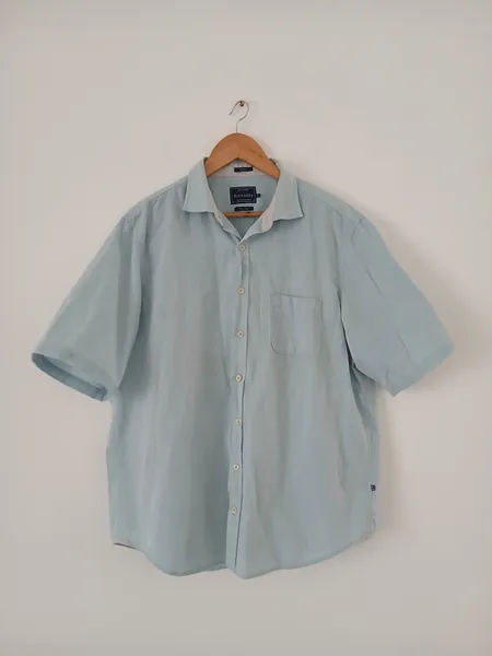 camisa social masculina manga curta richards