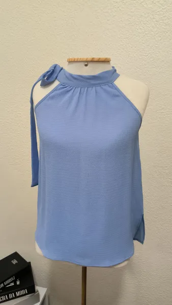blusa azul tam P
