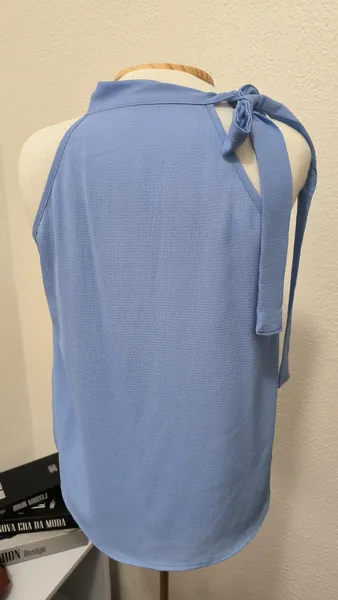 blusa azul tam P