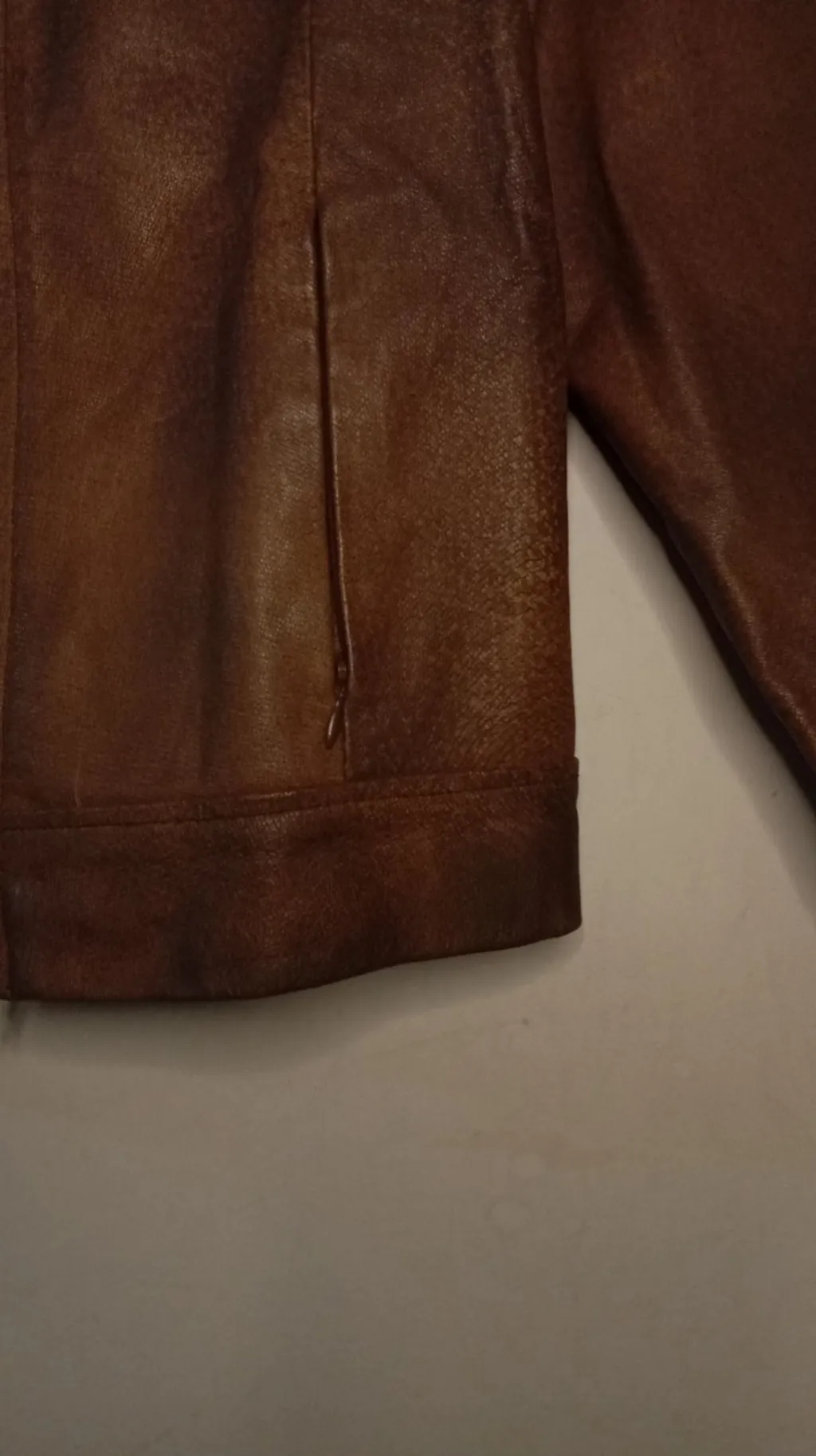 Jaqueta de couro vintage