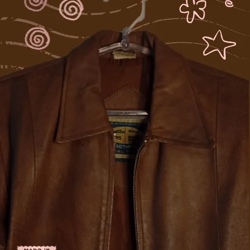 Jaqueta de couro vintage